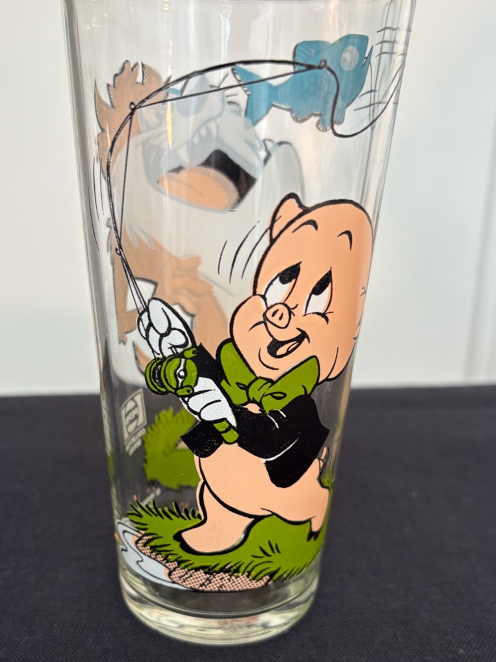 Vintage 1976 Warner Bros. Porky Pig Glass - Pepsi collection